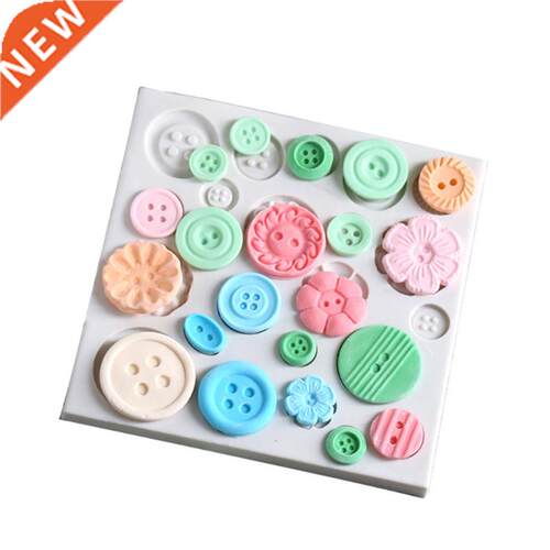Aouke Button silicone mold DIY fondant cake mold chocolate f