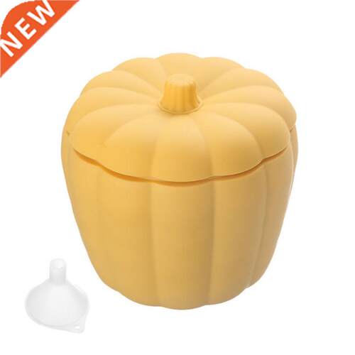Pumpkin Shaped Double Layer Ice Bucket with Lid Silicone