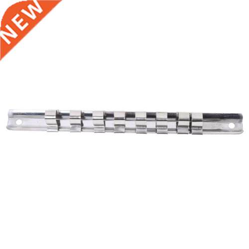 Socket Rack Holder 1/4 3/8 1/2 with 8 Clips On Rail Tool