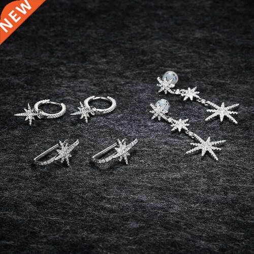 Ldu Hgh Qualty 925 Slver Meteor Earrngs Monaco Jewelry