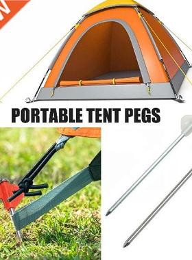Outdoor Tent Pegs Heavy Duty Glow Ground Screw Stakes