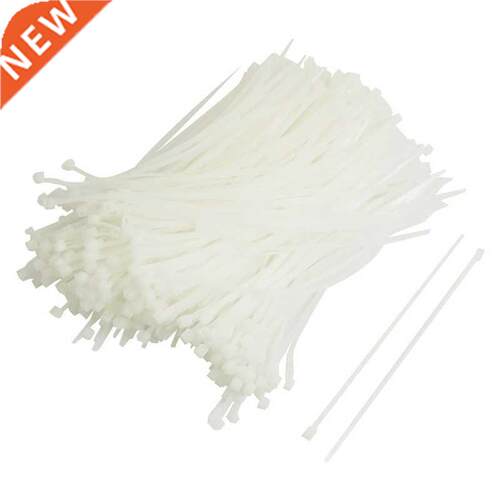 1000 x Self Locking Cable Nylon Zip Ties Fastener Off White