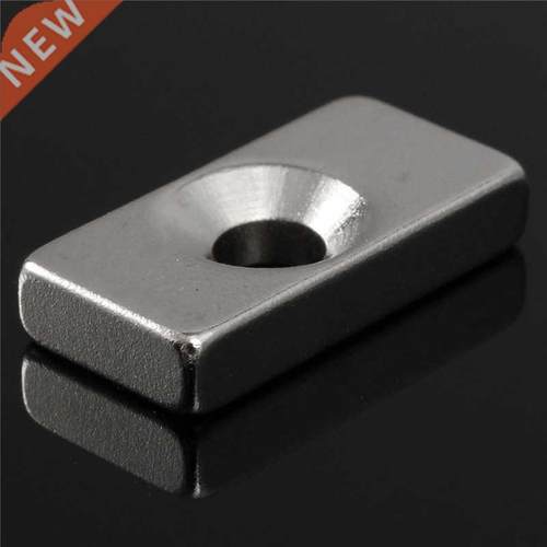 30pcs 20 x 10 x 4mm Hole 4mm N52 Square Magnets Rare Earth N