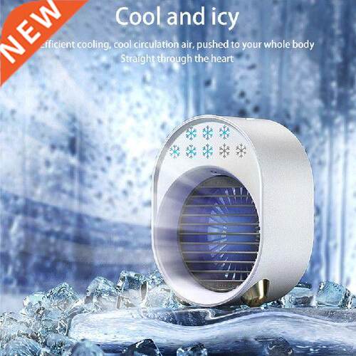 Portable Ar Condtoner Cooler Fan USB Led Lght Desktop