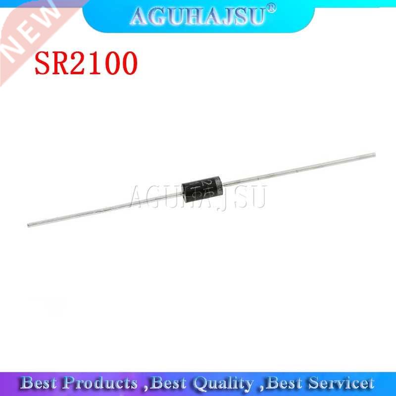 50PCS SCHOTTKY DIODE SR2100 2A 100V DO-15 DIP