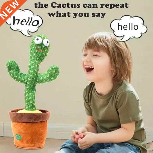 Dancing Electric Cactus Bailarin Kawaii Room Decor Talking