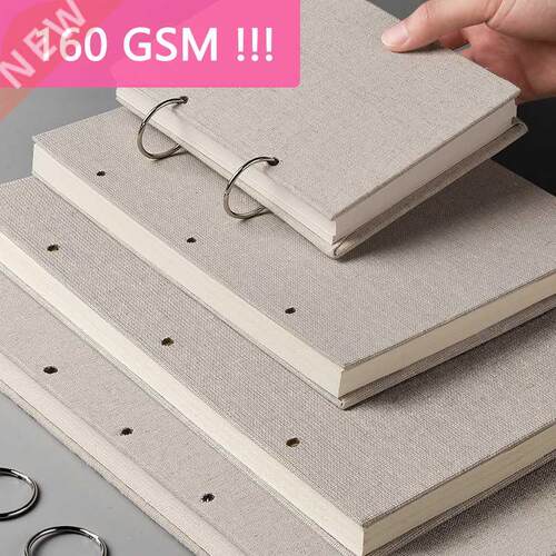 Sketchbook Retro Spiral Linen Hardcover Notebook 120 Pages 1