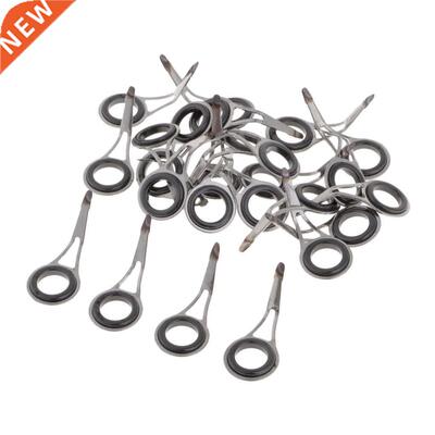25pcs Sturdy Fishing Rod Guides Single Leg Rod Eye Line Ring