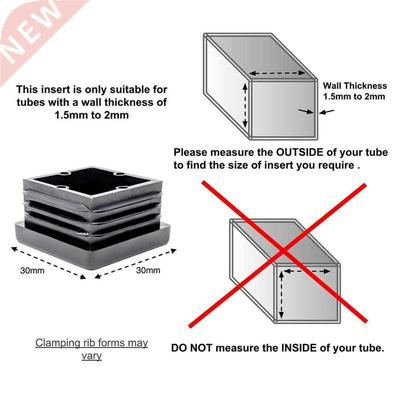 10pcs Plastic pipe inner plug Dust cover square Steel tube B