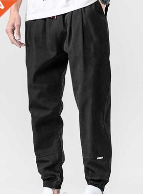 2021 Summer New Men	s Harem Pants Ankle-Length Slim F