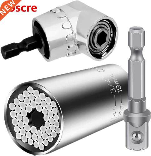 3Pcs set Universal Socket + 105 degree Right Angle Drill + D