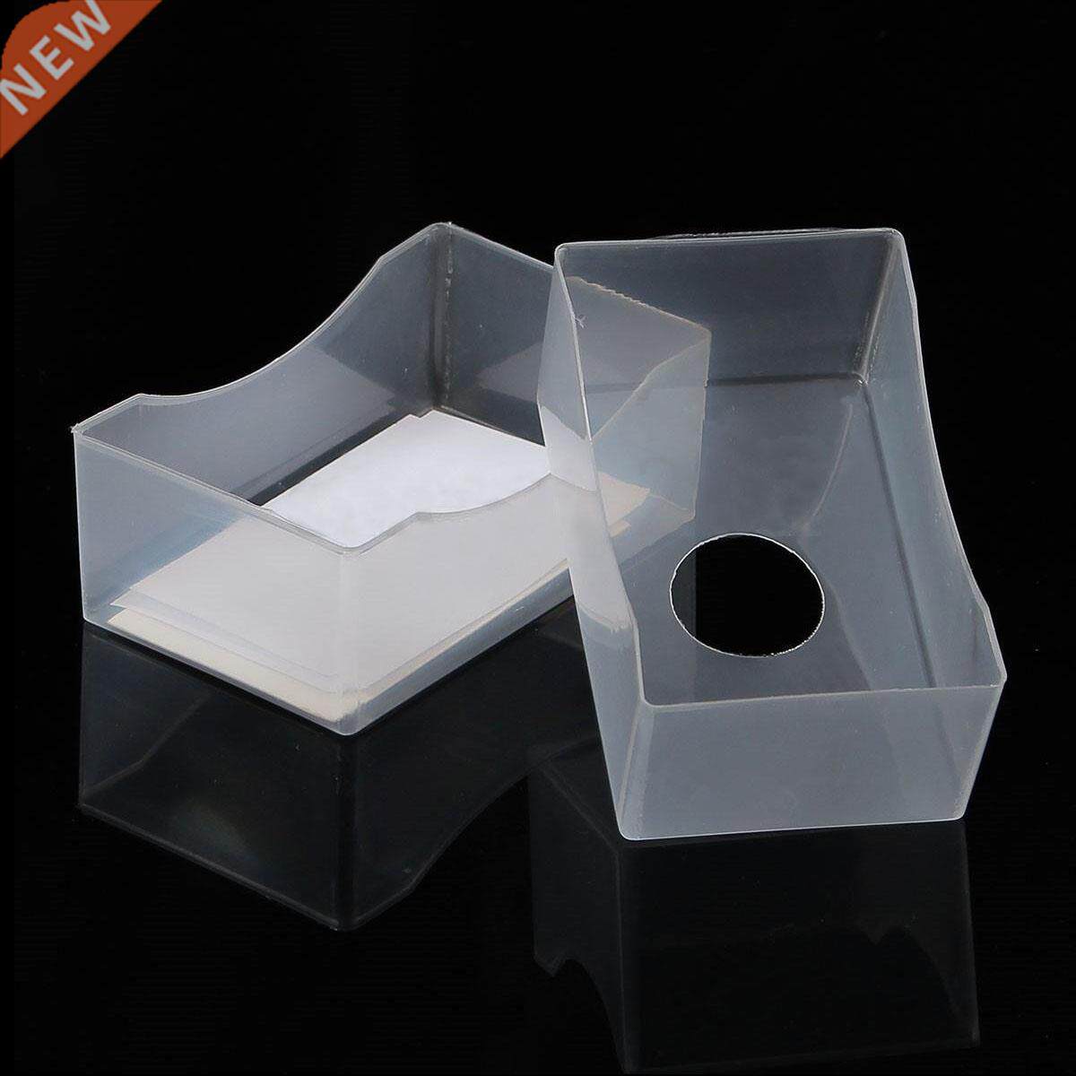 10 pcs/lot New Pvc Transparent White Business Card Box Plast