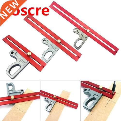 200/300/400mm Woodworking 45/90 Degree Scriber Ruler Height