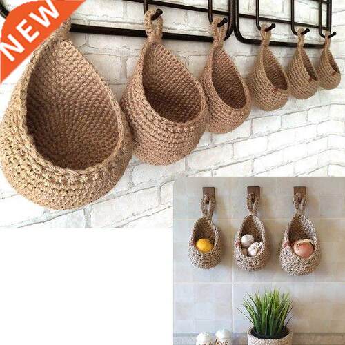 Wall-mounted Egg Storage Basket Kitchen Bedroom Cotton
