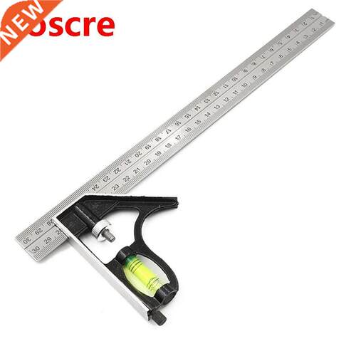 300Mm Adjustable Combination Angle Ruler 45 / 90 Degree With