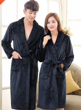 Lovers Dress for Men and Women Warm Super Soft Flannel Coral