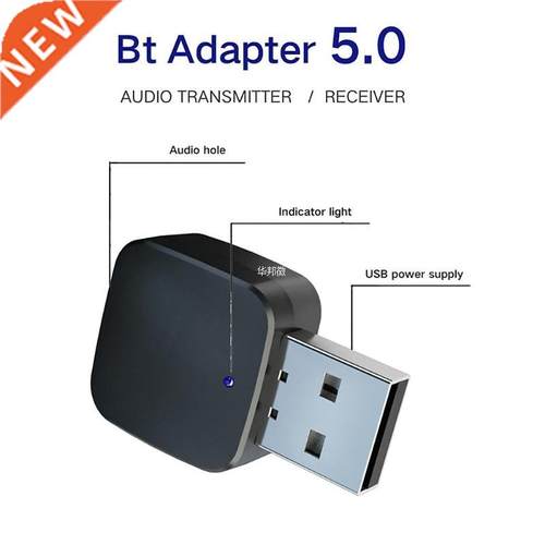 KN324 BT 5.0 Car Bluetooth Transmitter Receiver with 3.5mm A