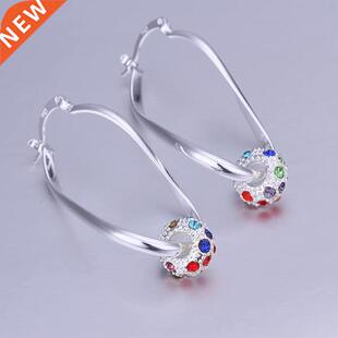 925 silver Earring elegant engagement colorful noble beautif