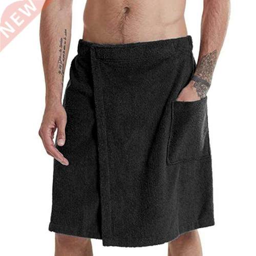 Men's soft bathrobes, comfortable home clothes, solid color