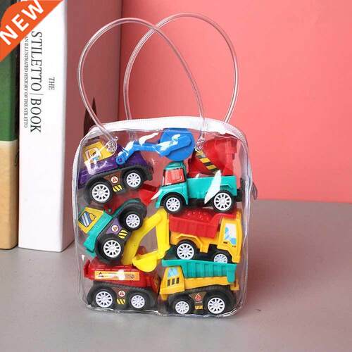 6pcs Car Model Toy Pull Back Car Toys Mobile Vehicle Fire Tr