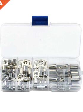 60 Pieces Tinned Copper Terminals Non Insulated Ferrules Pin