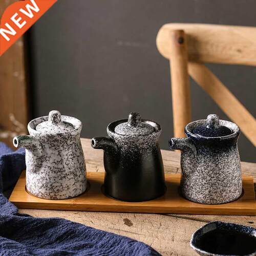 160ml Ceramics Soy Sauce Vinegar Olive Oil Bottle Dispenser