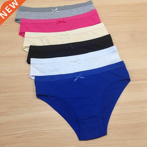 3 Pieces Women's Cotton Panties Big Size Soft Women Underpan