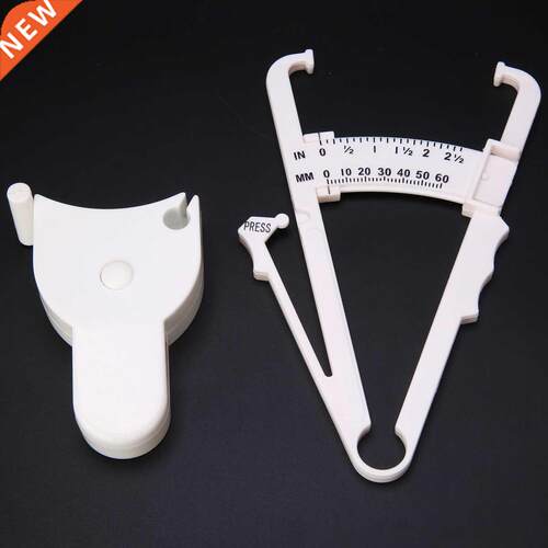 2PCS Body Fat Caliper Mass Monitors Measuring Tape Tester F