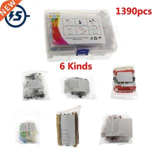 1390pcs 6 Kinds of Components Package Boxed Resistor Electro