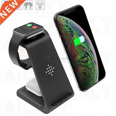 3 In 1 Wireless Charger 10W Fast Charge Iphone 11 Pro SE2