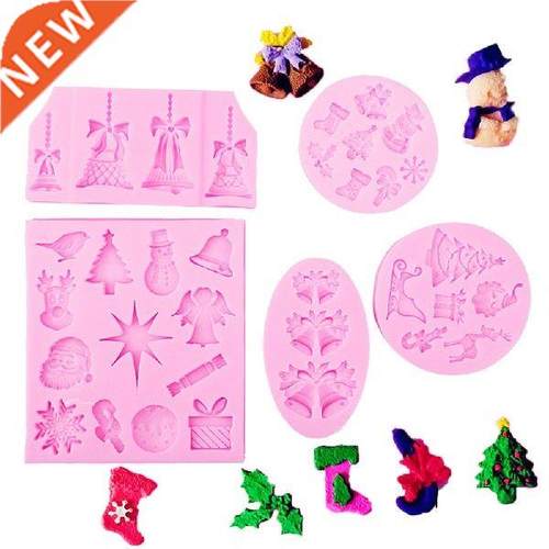 1pc Bells Resin Molds Silicone Fondant Molds Christmas