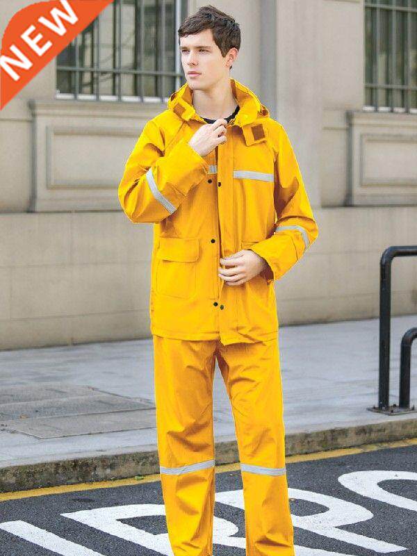 raincoat rain pants suit adult single take-out split riding