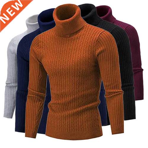 New High quality Men	s turtleneck sweater pullover sh