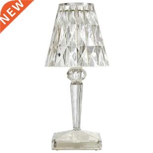 2021 New LED Diamond Crystal Light Projection Desk Lamp USB