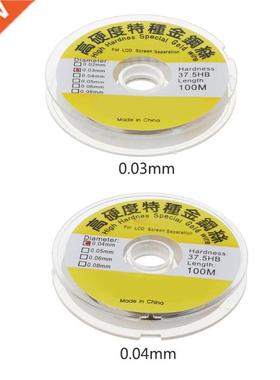 100m Alloy Gold Molybdenum Wire Cutting Line LCD Display