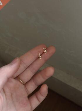 925 Sterling Silver European Style 14k Gold Earrings For Wom