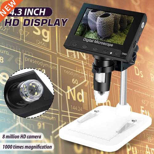 1080p 2.0MP USB Digital Electronic Microscope DM4 4.LCD Di
