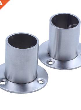 Wardrobe 25mm Tube Stainless Steel Rail Rod End Support Brac
