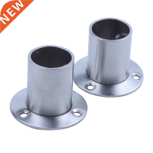 Wardrobe 25mm Tube Stainless Steel Rail Rod End Support Brac