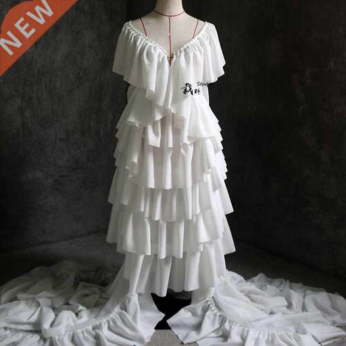 Large Ruffled Chiffon Creative Big Wave Lace Accessories