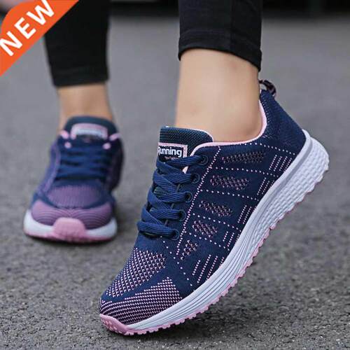 Women's Sports Shoes Fashion Breathable Walking Mesh Flat Sh