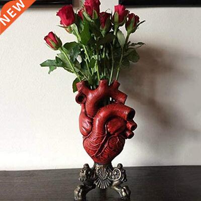 Resin Flower Vase Anatomical Heart Vase Modern Heart Model