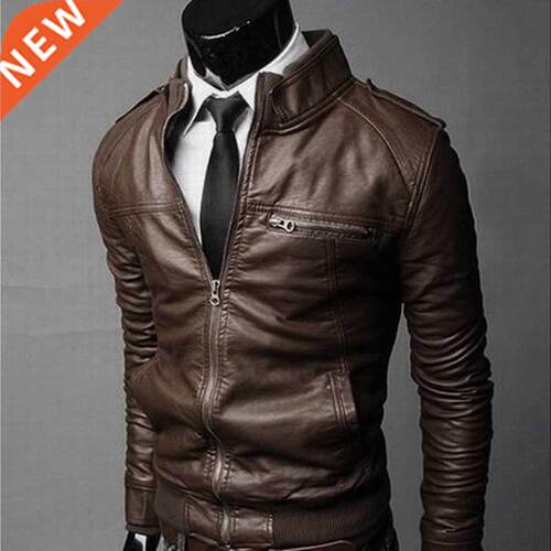 MRMT 2022 Brand New Men's Motorcycle Leather Jacket Slim Me
