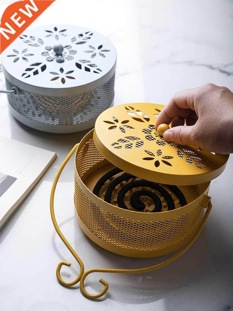 Retro ron Art Mosquto Smudge Box Freproof Home Creatve