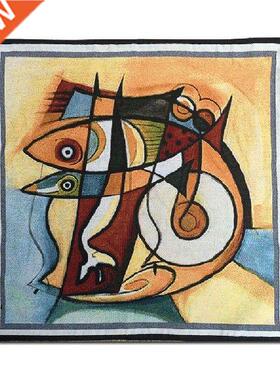 58*58cm Gobelins wall tapestry Mediterranean style