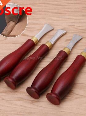 1PC Leather Craft  Shallow Round Handle Edge Creasing Pre