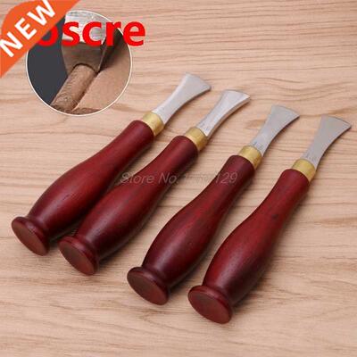 1PC Leather Craft  Shallow Round Handle Edge Creasing Pre