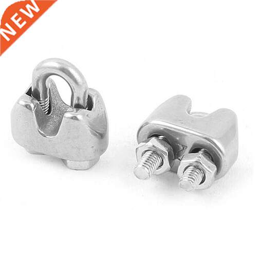 10pcs 2mm 1/16 Inch Wire Rope Cable Clamp Fastener