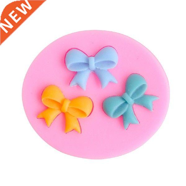 3-Hole Mini Bow Tie Silicone Mold For Chocolate Fondant