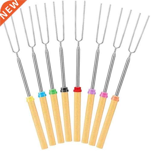 8pc Home Kitchen Backyard Bbq Tools Roasting Fork Stick